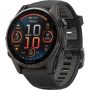 Garmin - fēnix 8 AMOLED Sapphire  GPS Smartwatch 43mm Fiber-reinforced polymer - Carbon Gray DLC Titanium - (2024) - Image 1