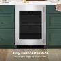 KitchenAid - 5.2 Cu. Ft. Undercounter Refrigerator with Glass Door - Black Cabinet/Stainless Steel Doors - Image 3