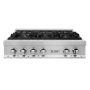 ZLINE - 36 in. Wide 6 Burner Legacy Gas Rangetop withPorcelain Cooktop in Stainless Steel (RT36) - Stainless Steel - Image 1