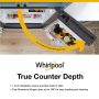Whirlpool - 36 in. Wide 24 cu. ft. 3-Door French Door Counter Depth Refrigerator - Fingerprint-Resistant Stainless Finish - Image 2