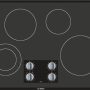 Bosch - 500 Series 30" Built-In Electric Cooktop with 4 elements - Black - Image 1