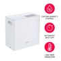 Frigidaire - 1500 Sq. Ft 22 Pint Dehumidifier - White - Image 4