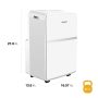 Whirlpool - 200 Sq. Ft. 8,000 BTU Portable Air Conditioner - White - Image 2