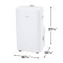 Frigidaire - 115V 14,000 BTU 450 Sq. Ft. Portable Air Conditioner with 12,000 BTU Supplemental Heat Function - White - Image 2