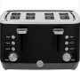 GE - 4-Slice Toaster with 7 Shade Settings and Extra Wide Slots - Onyx Black - Image 1