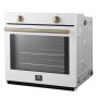 Forno Appliances - Vomero 30" 5 Cu. Ft. Built-In Electric Convection Single Wall Oven - White - Image 2