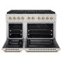 ZLINE - 48 in. Wide 8 Burner Autograph 6.7 cu. ft. Freestanding Paramount DuoPro Dual Fuel Range with Gold Helix Handles - Stainless Steel - Image 2