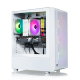 Thermaltake - Quartz i350 R4 Gaming Desktop 14th Gen Intel Core i5-14400F 2023 - 16GB Memory - NVIDIA GeForce RTX 3050 - 1TB NVMe M.2 - White - Image 1