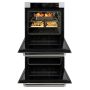 ZLINE - Autograph 30 in. True Convection Double Wall Oven in Satin Steel with Nickel Helix Handles (WADSZ-30-KPN) - Satin Stainless Steel - Image 4