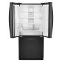 Whirlpool - 30 in. Wide 20 cu. ft. French Door Refrigerator - Black - Image 2