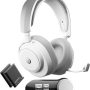 SteelSeries - Arctis Nova Pro Omni 2.4 GHz Wireless Over-The-Ear Gaming Headset for PS5/PS4, Xbox One, Xbox X/S, Switch/Switch 2, PC - White - Image 1