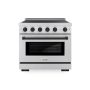 ZLINE - 36 in. Wide 5 Elements Autograph 5.2 cu. ft. Paramount Freestanding Induction Range with Electric Oven w/ Black Accents - Stainless Steel - Image 1