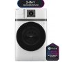 GE Profile - UltraFast 4.6 Cu. Ft. High-Efficiency Smart Front Load Washer and Electric Dryer Combo with Steam and Ventless Heat Pump - White - Image 2