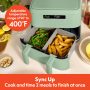 Bella - 4-qt. TriZone Air Fryer - Seaglass - Image 4