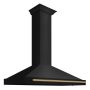 ZLINE - 48 inches - Convertible & Externally Vented - Wall Range Hood - Black Stainless Steel - Image 4
