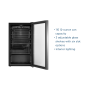 Insignia™ - 115 Can Beverage Cooler with Glass Shelves - Stainless Steel Look - Image 2