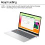 HP - 15.6" Full HD Touch-Screen Laptop - AMD Ryzen 5 7520U 2023 - 8GB Memory - 512GB SSD - Natural Silver - Image 3