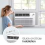 LG - 1,550 Sq. Ft. 24,500 BTU 230V Window Air Conditioner - White - Image 2