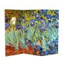 3 ft. Short Works of Van Gogh Canvas 3-Panel Folding Screen - Image 1
