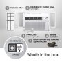 LG - 1,000 Sq. Ft. 18,000 BTU 230V Window Air Conditioner - White - Image 2