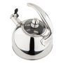 Viking - 2.6 Quart Whistling Tea Kettle with 3-Ply Base - Stainless Steel - Image 2