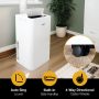 Whirlpool - 700 Sq. Ft 14,000 BTU ASHRAE (10,000 BTU SACC) Portable Air Conditioner with 10,000 BTU Supplemental Heat Function - White - Image 3