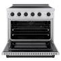 ZLINE - 36 in. Wide 5 Elements Autograph 5.2 cu. ft. Paramount Freestanding Induction Range with Electric Oven w/ Black Accents - Stainless Steel - Image 2
