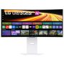 LG - UltraGear 34" OLED WQHD 240Hz 0.03ms G-SYNC FreeSync Premium Pro Gaming Monitor with DisplayHDR400 TRUE - White - Image 1