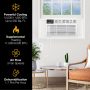Whirlpool - 550 Sq. Ft. 12,000 BTU 230V Window Mounted Air Conditioner with Supplemental Heat - White - Image 4