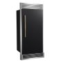 Forno Appliances - Maderno 13.6 Cu. Ft. Built-In Upright Convertible Refrigerator with Right Swing Door & Decorative Grill - Black/Silver - Image 2