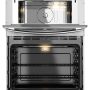 GE - 30" Single Electric Wall Oven with Built-In Microwave - Stainless Steel - Image 4