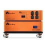[US Direct] Cloudenergy 48V 150Ah 7.68Kwh Stackable LiFePO4 Battery with 6kw Inverter 60A MTTP 10 Year Lifetime Perfect for Monitor RV, Solar, Energy Storage, Overland, Off-Grid (7.68Kwh Battery+Inverter) CL48-S1 - Image 1