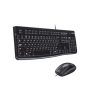 Logitech - MK120 Full-size Wired Membrane Keyboard and Mouse Bundle for PC with USB Plug-and-Play - Black - Image 1