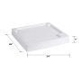 GE - 24 in. Wide and 4 in. Tall Laundry Pedestal for Select Washers and Dryers - White - Image 3