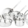Viking - Contemporary 3 Ply 10 Piece Cookware Set- Mirror - Stainless Steel - Image 1