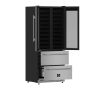Forno Appliances - Campania 120-Bottle Built-In Dual Zone Wine Cellar & Beverage Cooler - Stainless Steel - Image 4