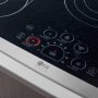 LG - STUDIO 30-in Wide Built-In Electric Cooktop with 5 Elements and Warming Zone - Stainless Steel - Image 2