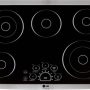 LG - STUDIO 30-in Wide Built-In Electric Cooktop with 5 Elements and Warming Zone - Stainless Steel - Image 1