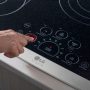LG - STUDIO 30-in Wide Built-In Electric Cooktop with 5 Elements and Warming Zone - Stainless Steel - Image 3