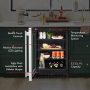 KitchenAid - 5.2 Cu. Ft. Undercounter Refrigerator with Glass Door - Black Cabinet/Stainless Steel Doors - Image 2