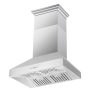 Forno Appliances - 36 inches - Externally Vented - Wall Range Hood - Silver - Image 2