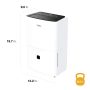 Whirlpool - 32 Pint 1500 Sq. Ft 14.8 quart Energy Star Certified Dehumidifier - White - Image 2