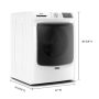 Maytag - 4.5 Cu. Ft. High-Efficiency Stackable Front Load Washer with Steam and Fresh Spin - White - Image 4