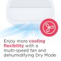 Frigidaire - 115V 14,000 BTU 450 Sq. Ft. Portable Air Conditioner with 12,000 BTU Supplemental Heat Function - White - Image 3
