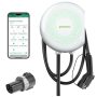 Greenworks - Level 2 NEMA 14-50r Hardwired Electric Vehicle (EV) Charger-up to 48 Amps/ 240-Volts with 20-ft Cable - White - Image 1