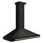 ZLINE - 48 inches - Convertible & Externally Vented - Wall Range Hood - Black Stainless Steel - Image 2