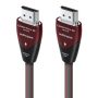 AudioQuest - Cherry Cola 48 16.4' 4K-8K-10K 48Gbps In-Wall Rated HDMI Cable - Gray with Red Stripes - Image 1