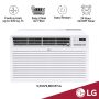 LG - 440 Sq. Ft. 9,500/9,800 BTU 230V Through-the-Wall Air Conditioner - White - Image 3