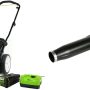 Greenworks Pro 80V 21-Inch Brushless Cordless Push Mower + 80V (300W) Inverter, 4.0Ah Battery and Rapid Charger Inlcuded — Mower + Blower, 4Ah Battery, Push - Image 1