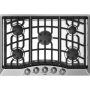 Viking - 37 in. Wide 5 Burner LP Gas Cooktop - Stainless Steel - Image 2